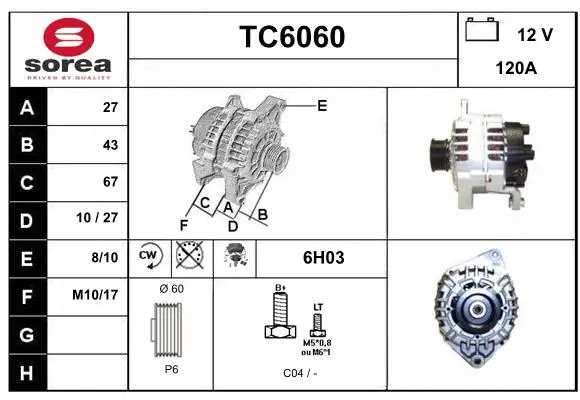 Alternator (TC6060)