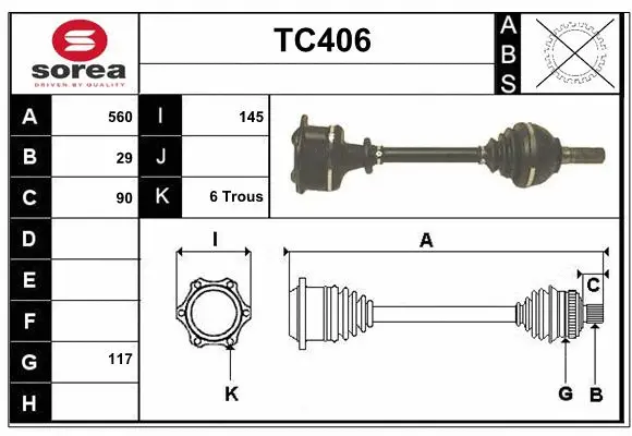 Drive Shaft (TC406)