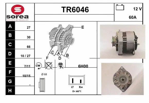 Alternator (TR6046)