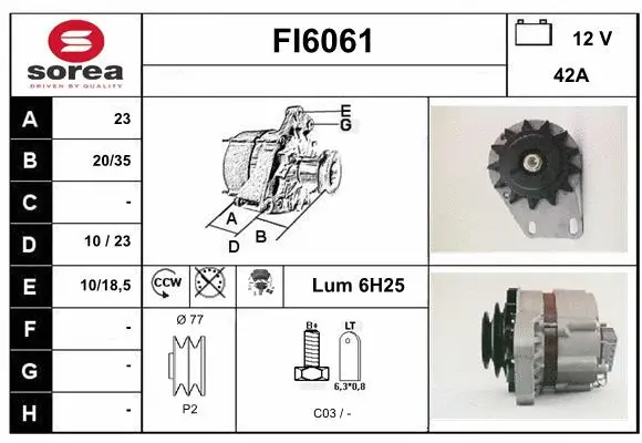 Alternator (FI6061)