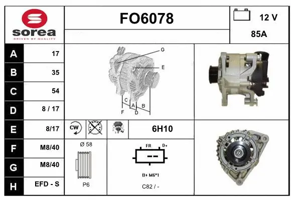 Alternator (FO6078)