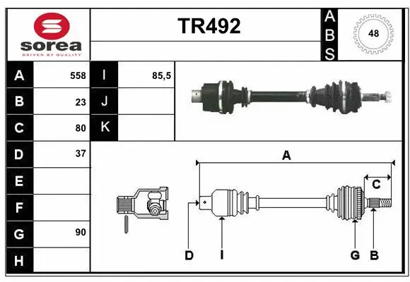Drive Shaft (TR492)