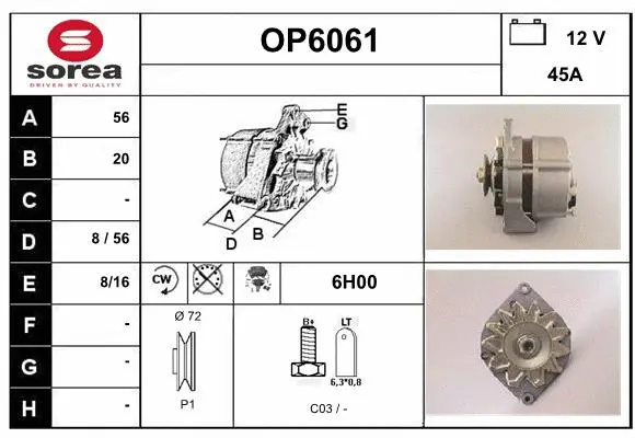 Alternator (OP6061)