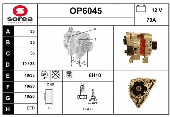 Alternator (OP6045)