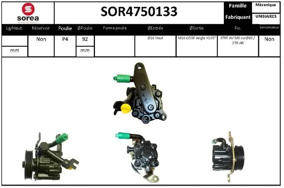 Hydraulic Pump, steering (SOR4750133)