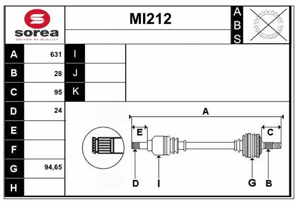 Drive Shaft (MI212)