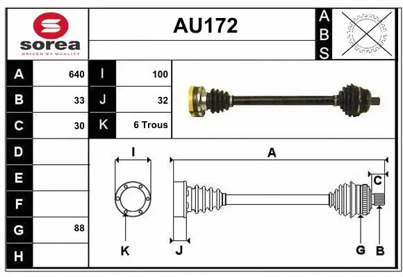 Drive Shaft (AU172)