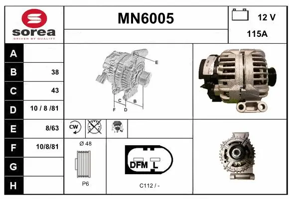 Alternator (MN6005)