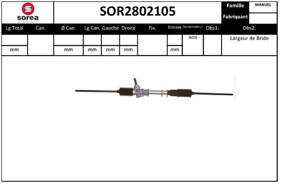 Steering Gear (SOR2802105)