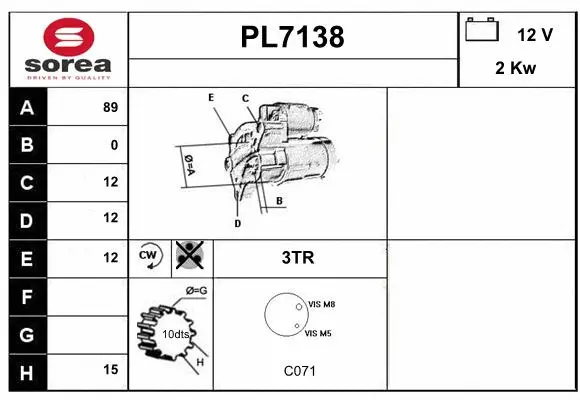 Starter (PL7138)