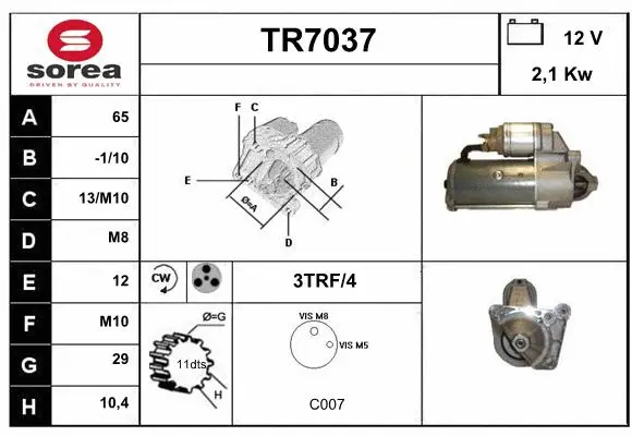 Starter (TR7037)