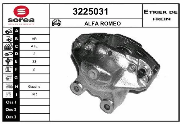 Brake Caliper (3225031)