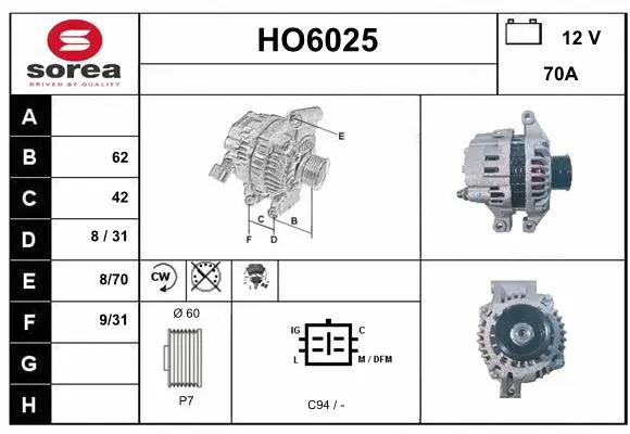 Alternator (HO6025)