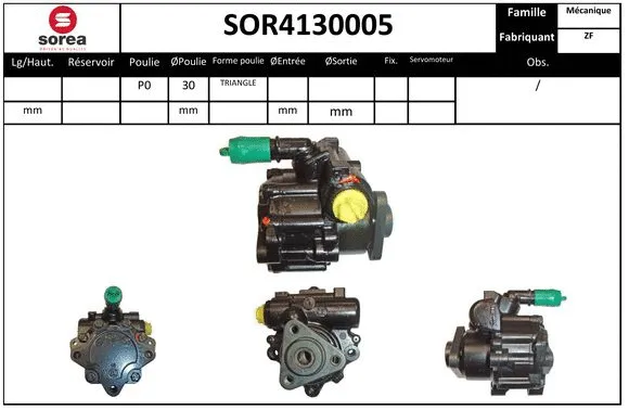 Hydraulic Pump, steering (SOR4130005)