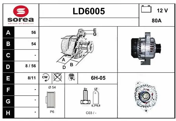 Alternator (LD6005)