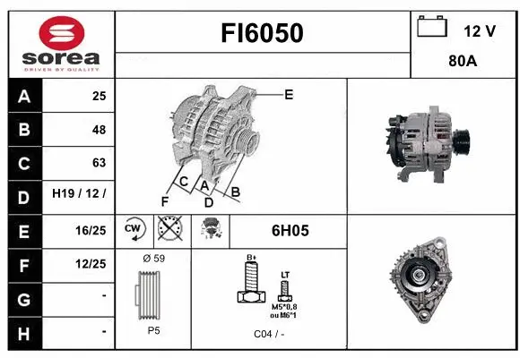 Alternator (FI6050)