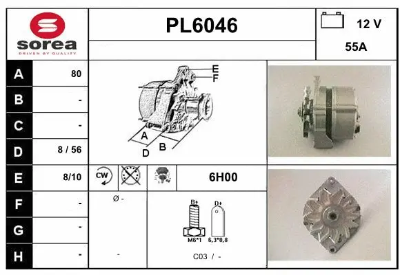 Alternator (PL6046)