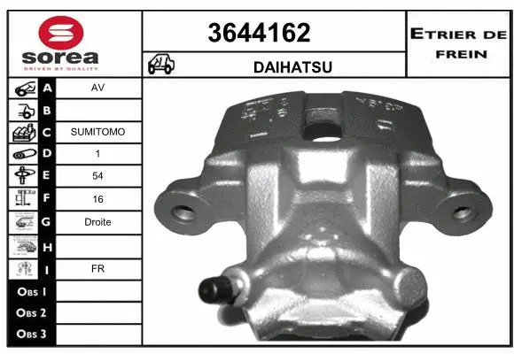 Brake Caliper (3644162)