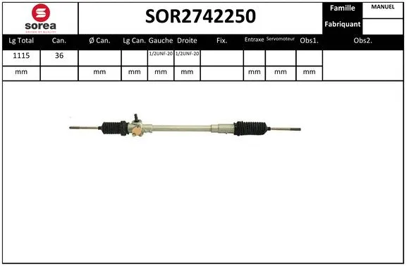 Steering Gear (SOR2742250)