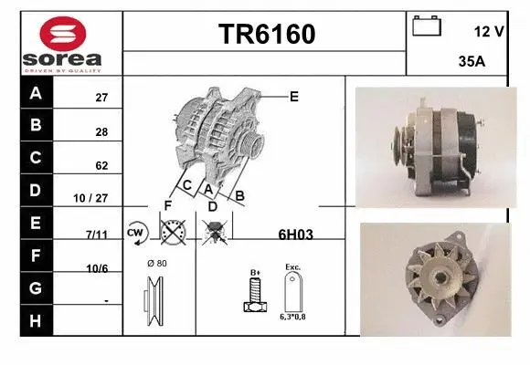 Alternator (TR6160)