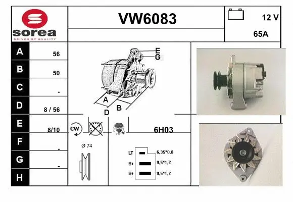 Alternator (VW6083)