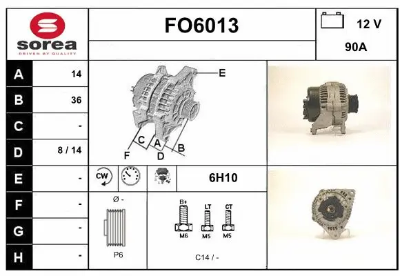 Alternator (FO6013)