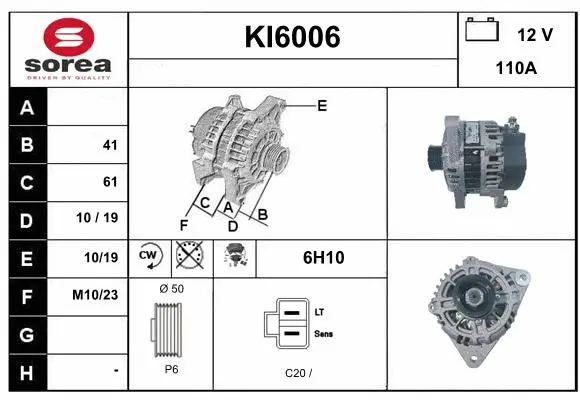 Alternator (KI6006)