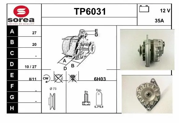 Alternator (TP6031)