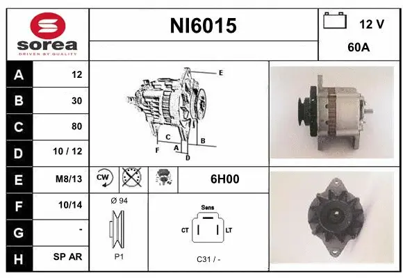 Alternator (NI6015)