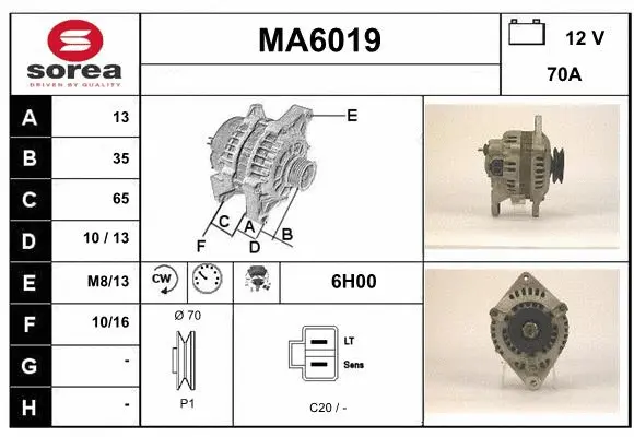 Alternator (MA6019)