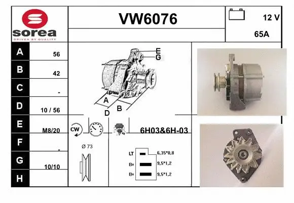 Alternator (VW6076)
