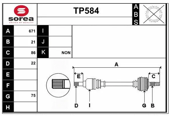 Drive Shaft (TP584)