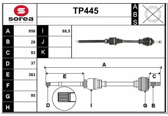 Drive Shaft (TP445)