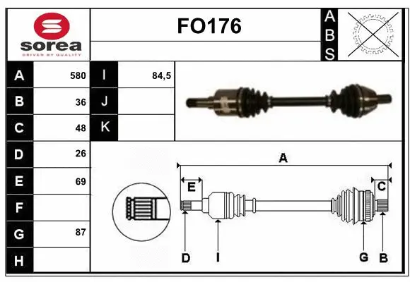 Drive Shaft (FO176)