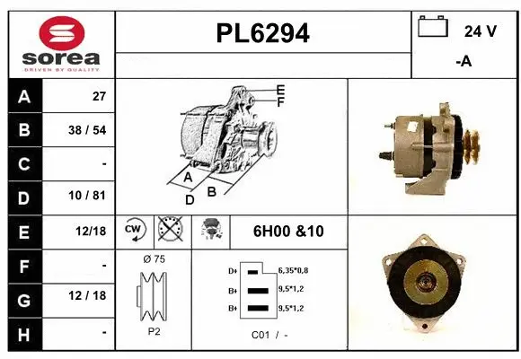 Alternator (PL6294)