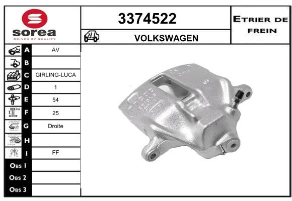Brake Caliper (3374522)