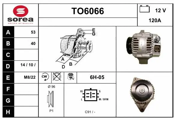 Alternator (TO6066)