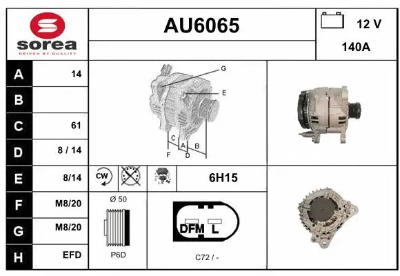 Alternator (AU6065)