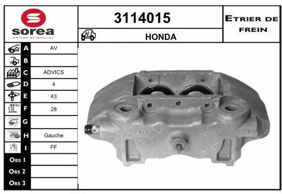 Brake Caliper (3114015)