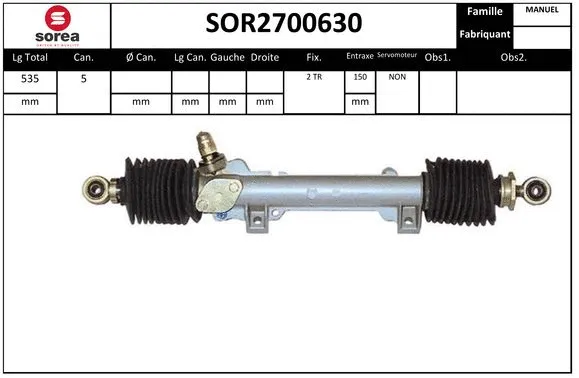 Steering Gear (SOR2700630)