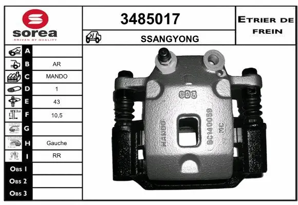 Brake Caliper (3485017)