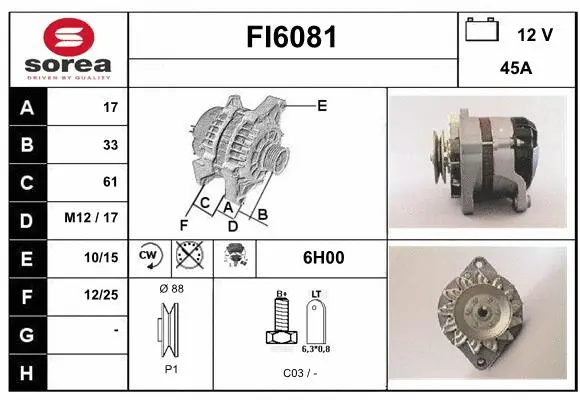 Alternator (FI6081)