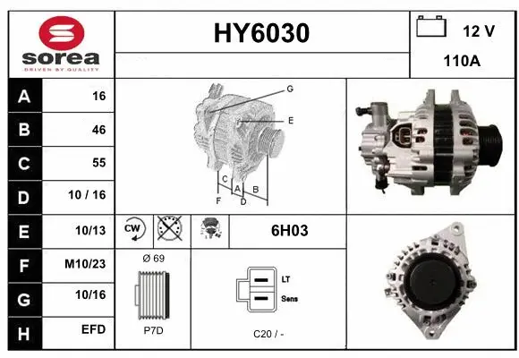 Alternator (HY6030)