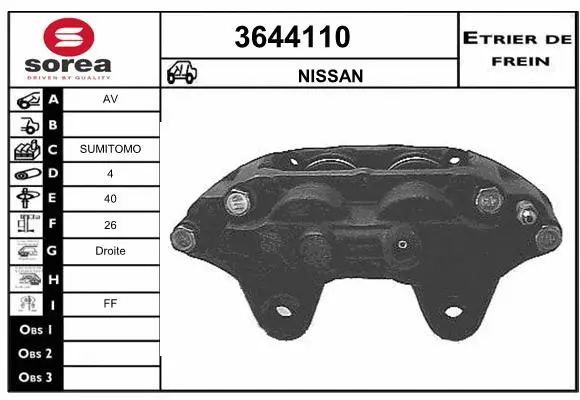 Brake Caliper (3644110)