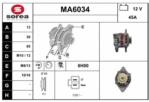 Alternator (MA6034)