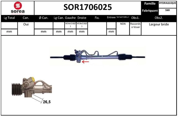 Steering Gear (SOR1706025)