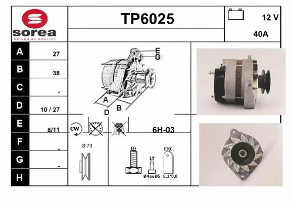 Alternator (TP6025)
