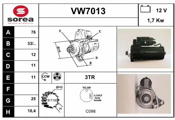 Starter (VW7013)