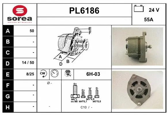 Alternator (PL6186)