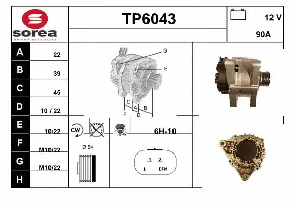 Alternator (TP6043)